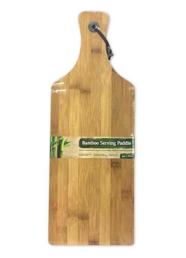 BAMBOO SERVING PADDLE BOARD 44CM X 16CM X 1CM