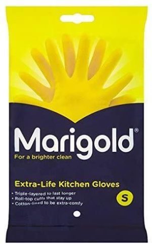 SMALL MARIGOLD EXTRA LIFE KITCHEN GLOVES SINGLE PAIRq