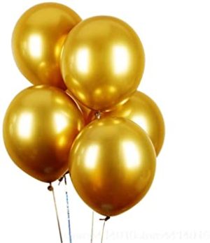 GSD METALLIC GOLD BALLOONS PACK OF 12