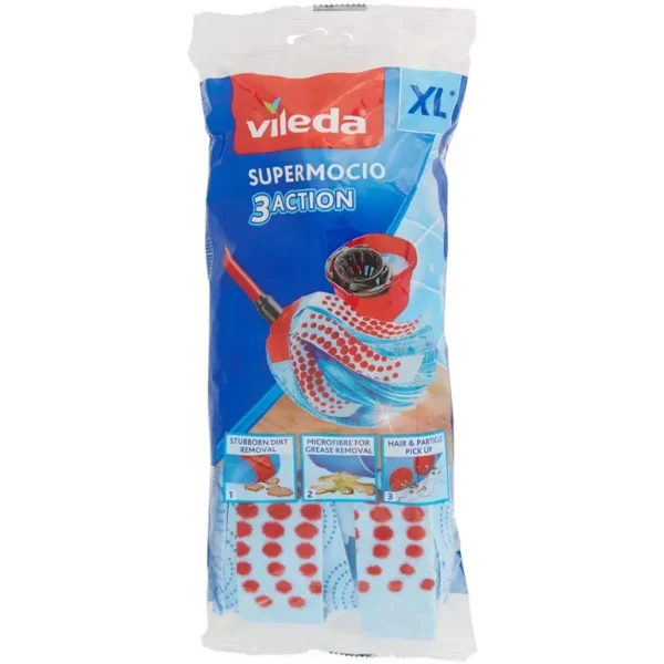 VILEDA SUPERMOCIO 3 ACTION MOP REPLACEMENT HEAD XL