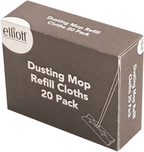 ELLIOTTS DUSTING MOP WITH 20 REFILL CLOTHS