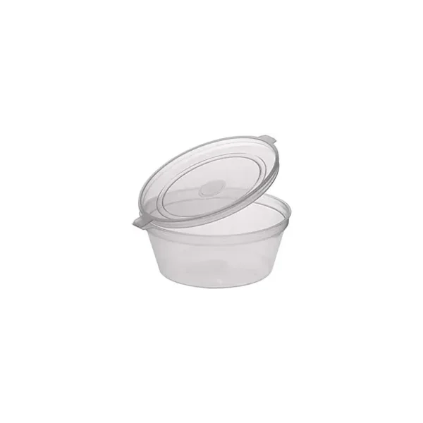 1000 CLEAR HINGED LID CONTAINERS / POT 2OZ / 56ML