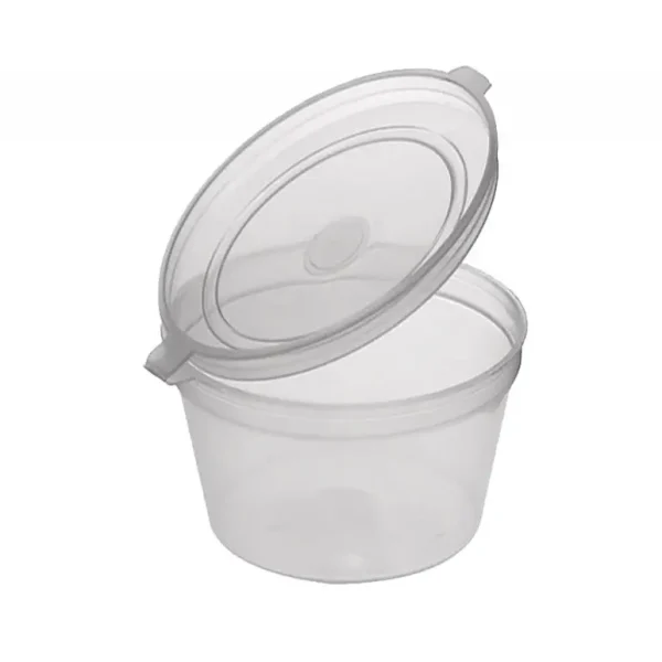 500 CLEAR HINGED LID CONTAINERS / POT 4OZ / 113ML