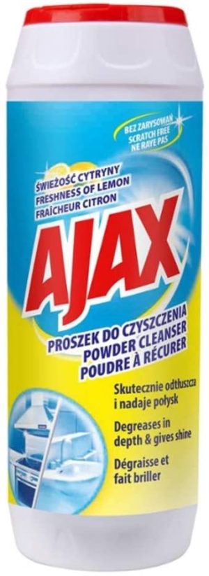 AJAX POWDER CLEANSER SCRATCH FREE LEMON 450G