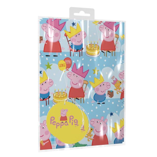 PEPPA PIG GIFT WRAP SHEETS WITH GIFT TAGS