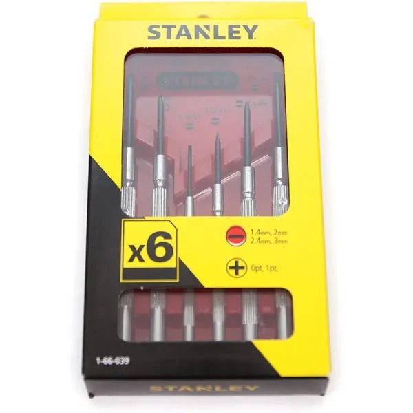 STANLEY PRECISION SCREWDRIVER SET OF 6 PIECES