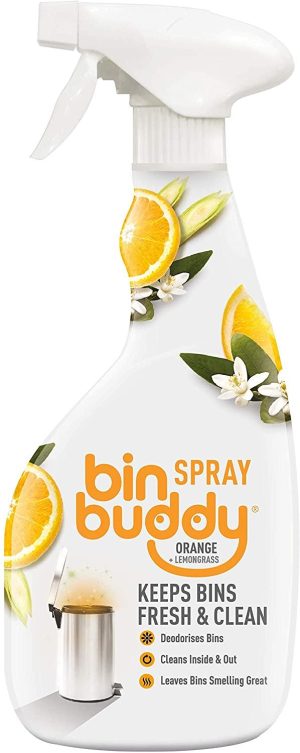 BIN BUDDY DISINFECTANT DEODORISES SPRAY RANGE & LEMONGRASS 500ML
