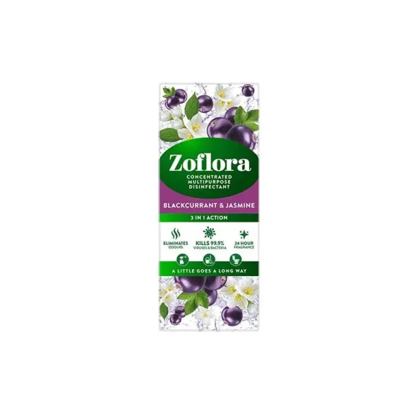 ZOFLORA 3 IN 1 ANTI BACTERIAL DISINFECT CLEANER 500ML - BLACKCURRANT & JASMINE