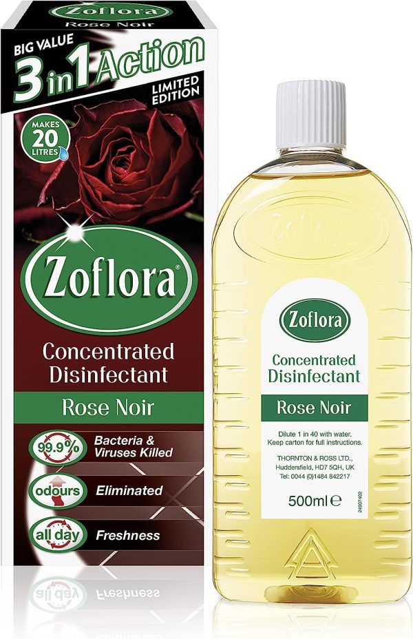 ZOFLORA 3 IN 1 ANTI BACTERIAL DISINFECT CLEANER 500ML - ROSE NOIR