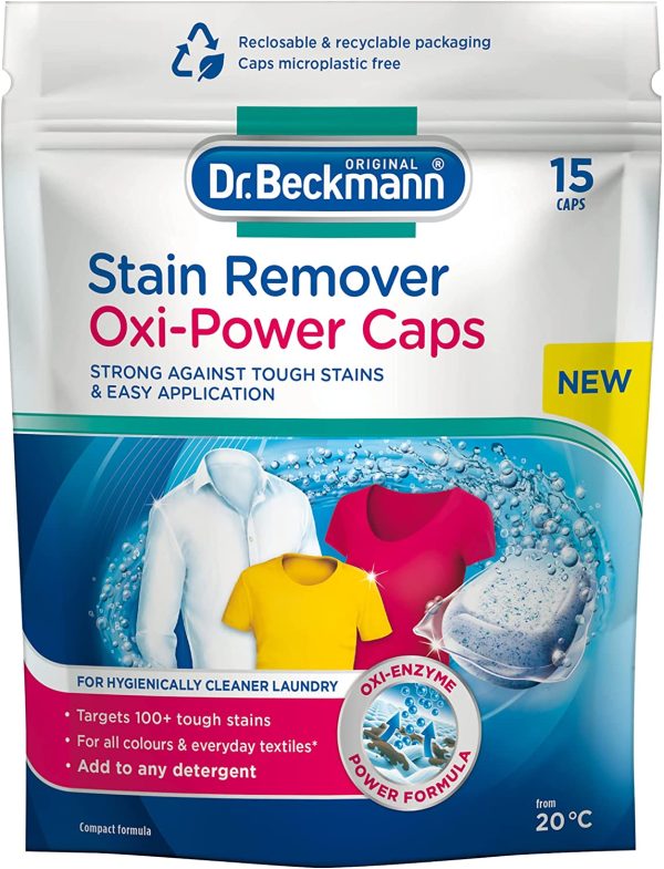 DR BECKMANN STAIN REMOVER OXI TABS 15 PIECE APX 300 GM