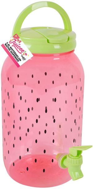 3.8 L PLASTIC WATERMELON DESIGN DRINK DISPENSER JAR WITH TAP