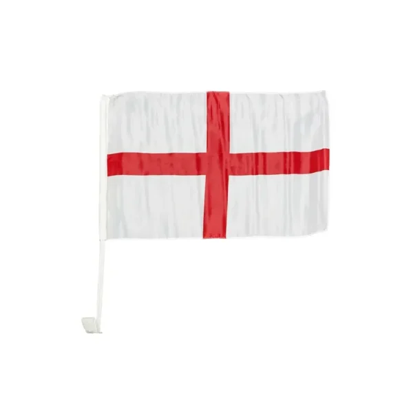 SHATCHI ENGLAND ST GEORGES CAR FLAG 30CM X 46CM PACK OF 2