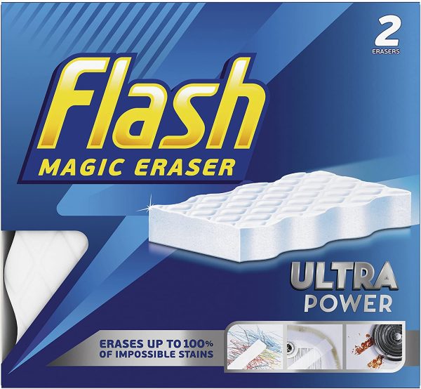 FLASH ULTRA POWER MAGIC ERASER PACK OF 2