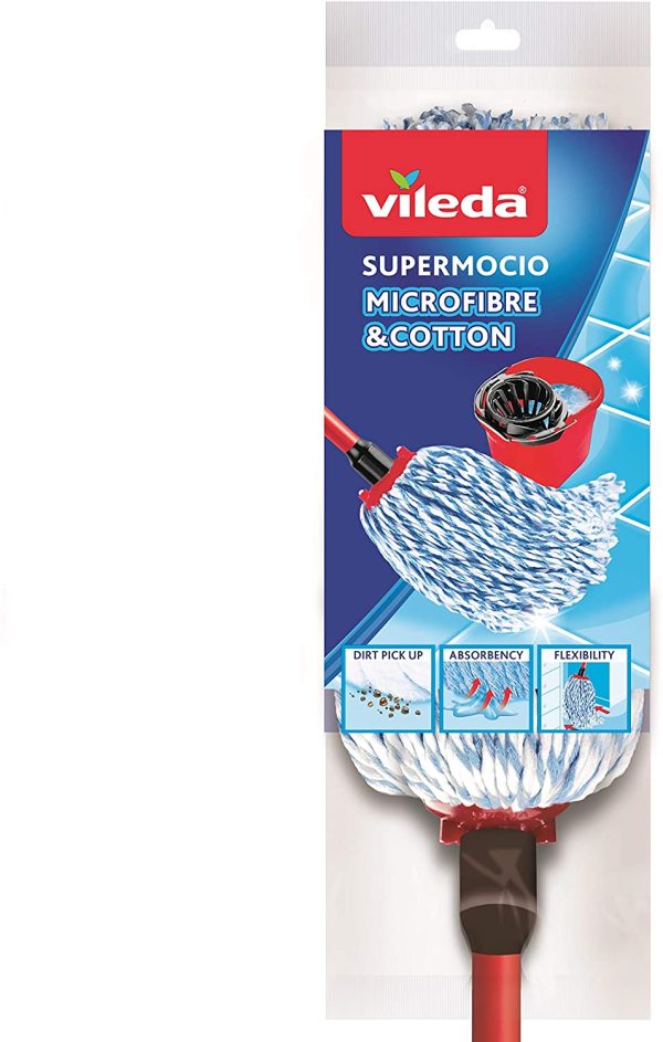 VILEDA SUPERMOCIO MICROFIBRE & COTTON MOP