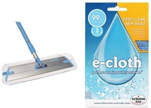 E-CLOTH MOP WITH E-CLOTH DEEP CLEAN MOP HEAD (IN BOX)