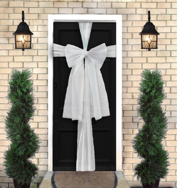 ORGANZA DOOR BOW KIT - WHITE