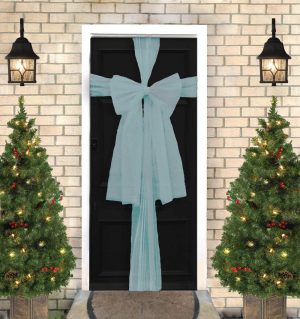 ORGANZA DOOR BOW KIT - BLUE