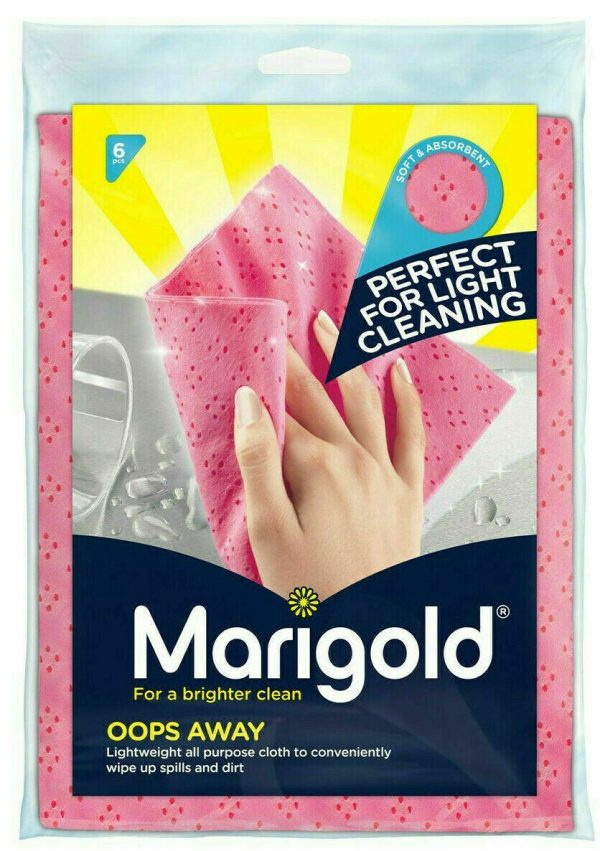 MARIGOLD OOPS AWAY LIGHTWEIGHT ALL PURPOSE CLEANING CLOTHS WIPE