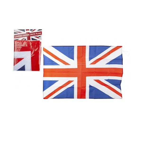 UNION JACK RAYON FLAG 36 X 24 INCH APPX