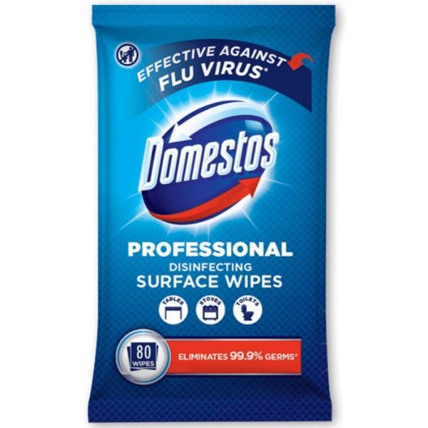 DOMESTOS TOILET WIPES 80 WIPES