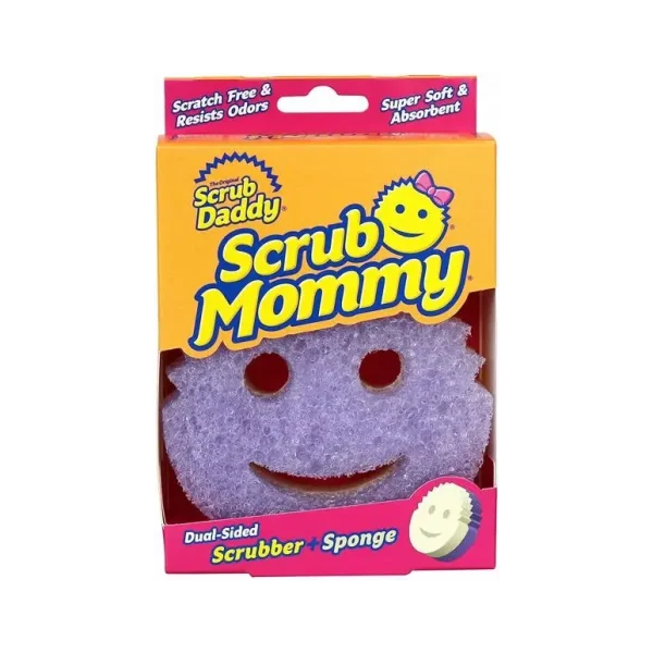 SCRUB MOMMY GREY DUAL SIDED SCRUBBER AND SPONGE