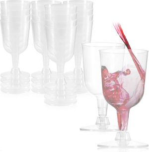 CAROLINE REUSABLE PLASTIC WINE GOBLET / GLASS