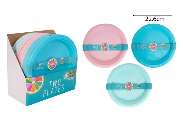 BELLO PLASTIC PLATES PACK OF 2