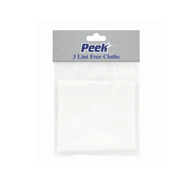 PEEK POLISH LINT FREE CLOTHS 3OCM X 30CM PACK OF 3