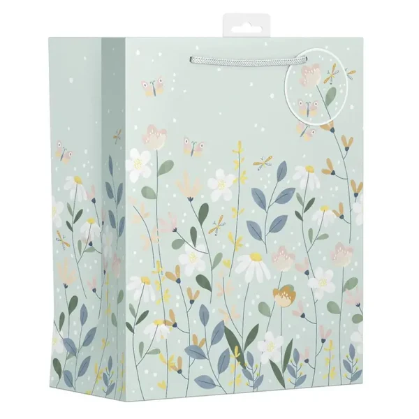 GIFTMAKER FLOWER & BUTTERFLY LARGE GIFT BAGS APX 36 X 28 CM