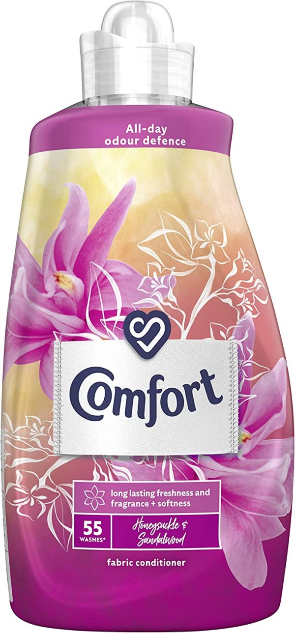 COMFORT HONEYSUCKLE & SANDLEWOOD FABRIC CONDITIONER 1.925L