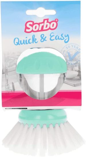 SORBO QUICK & EASY SOAP DISPENSER DISH BRUSH