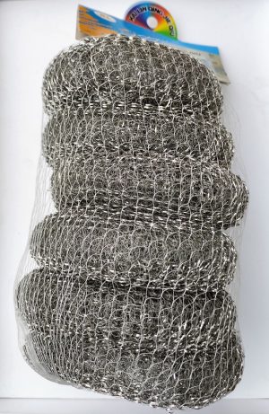 HEAVY DUTY STEEL SCOURER PACK OF 6