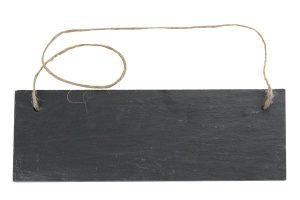 APOLLO SLATE DOOR SIGN 25 X 10CM