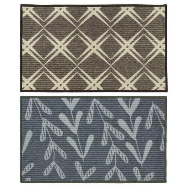 JVL FIORA LATEX BACKED MACHINE WASHABLE DOOR MAT 44 X 75 CM ** ASSORTED DESIGN 1 PIECE SUPPLY**