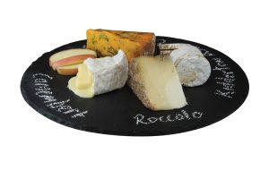 APOLLO SLATE LAZY SUSAN ROTATING ROUND SERVING PLATE TRAY 30CM