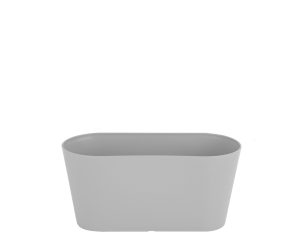 WHAM STUDIO OVAL TROUGH PLANTER POT COVER 30CM - COOL GREY