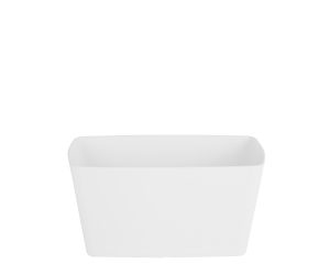 WHAM STUDIO RECTANGULAR TROUGH PLANTER POT COVER 30CM - WHITE