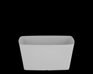 WHAM STUDIO RECTANGULAR TROUGH PLANTER POT COVER 30CM - COOL GREY