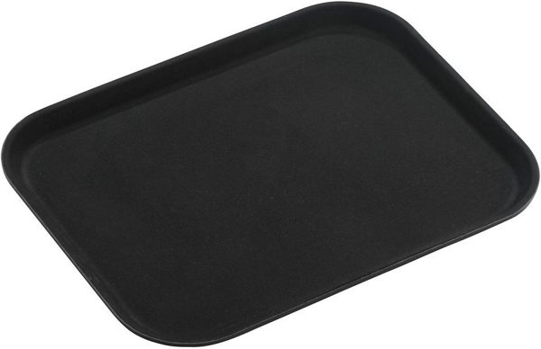 TUFFGRIP SUPER PLASTIC ANTI SKID / NON SLIP FOOD RECTANGLE TRAY 10" X 14"