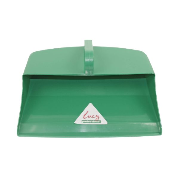 LUCY TRADITIONAL LARGE HOODED DUSTPAN WITH HANDLE 30CM - GREEN