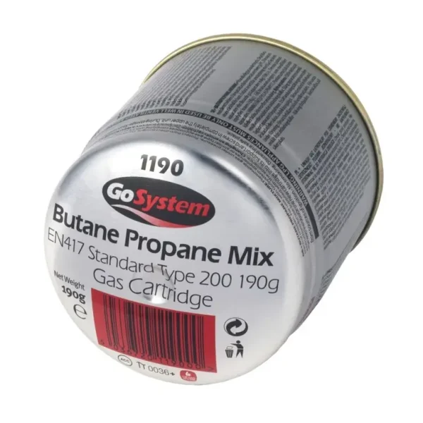 GOSYSTEM BUTANE PROPANE MIX GAS PIERCABLE CARTRIDGE 190G