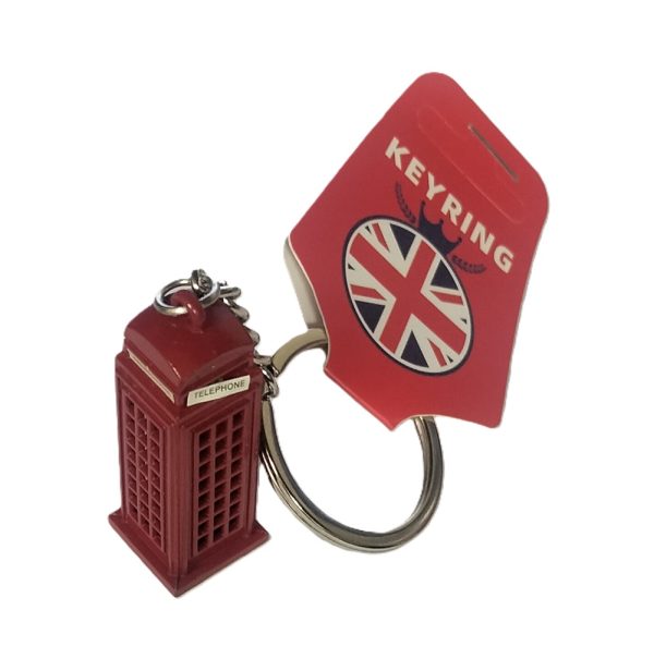 LONDON BUS / TELEPHONE BOOTH / UK FLAG KEYRINGS Pack Of 12