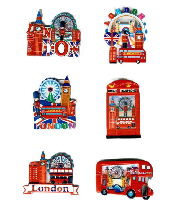 ASSORTED DESIGN LONDON FRIDGE MAGNET