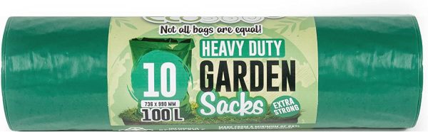 ECO 360 GARDEN SACKS BAGS 100L PACK OF 10