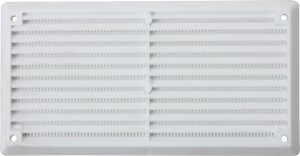 MAP PLASTIC LOUVRE VENT WITH FITTED FLY SCREEN 6 INCH X 3 INCH