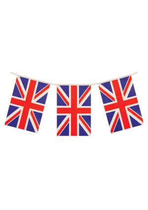 PARTY TIME UNION JACK GREAT BRITAIN FLAGS BUNTING 12 FEET