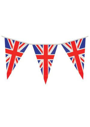 UNION JACK TRIANGLE BUNTING 25 PENNANTS 7M