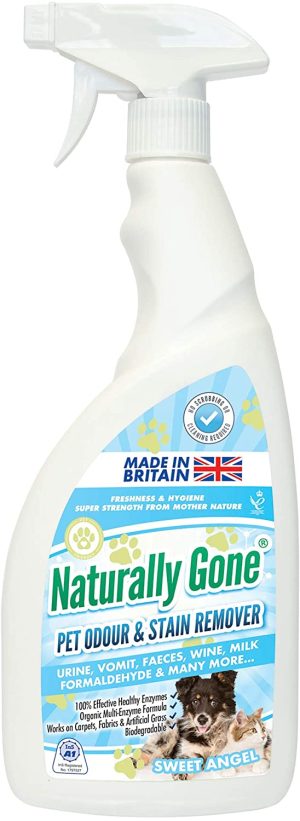 NATURALLY GONE PET ODOUR & STAIN REMOVER SPRAY 750ML - SWEET ANGEL