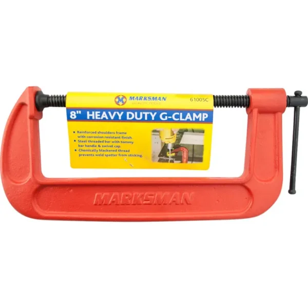 MARKSMAN HEAVY DUTY G CLAMP 8 INCH / 200MM