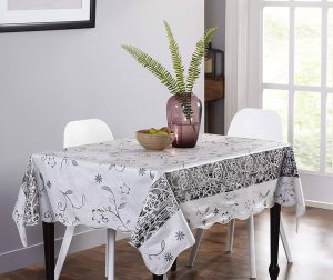 PPS REUSABLE PLASTIC TABLECOVERS 137CM X 137CM PACK OF 2 - IVORY